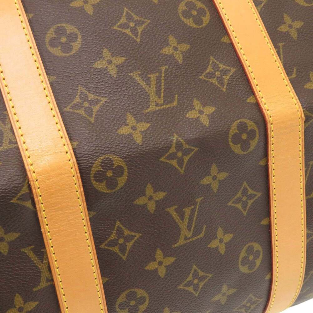 LOUIS VUITTON Authentic Brown Monogram Canvas Keepall 55 Boston Bag - Picture 8 of 10